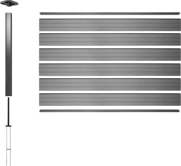 Produktbild JOHN316 WPC Sichtschutzzaun Savon (185 cm)