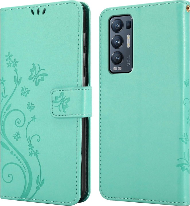 Actual product image Cadorabo Flower Book cover (Oppo Find X3 Neo)