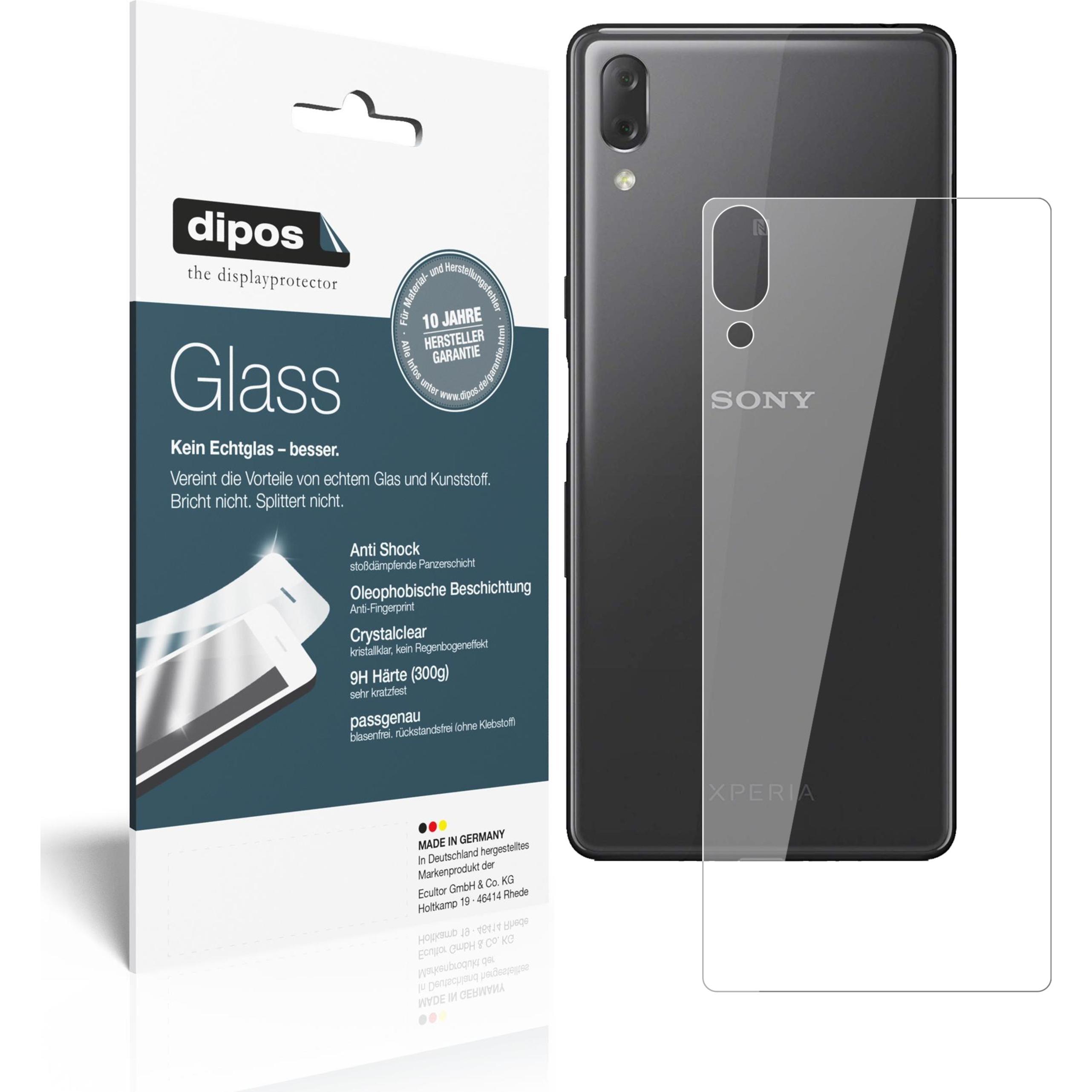 Dipos Displayschutz Anti-Shock (2 Stück, Sony Xperia L3), Smartphone Schutzfolie, Transparent