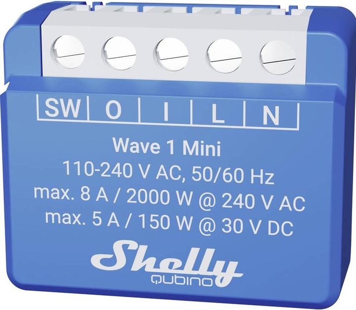 Actual product image Shelly Qubino Wave 1 Mini (Switch actuator)