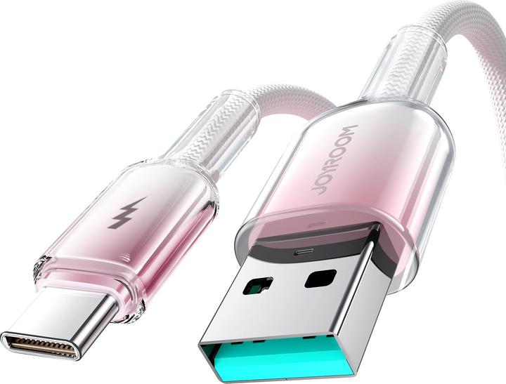 Produktbild Joyroom S-A42 Crystal Clear Series Fast Charging Data Cable USB-A to Type-C 3A 1.2m White (1.20 m, 27 W)