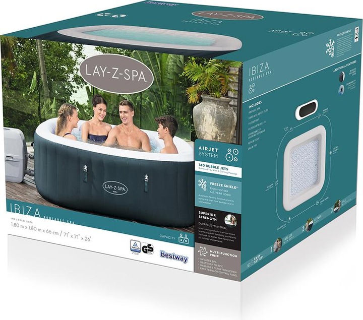 Actual product image Bestway Lay-Z-Spa Ibiza AirJet (6 pers.)