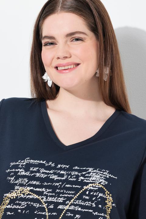 Produktbild Ulla Popken T-Shirt, Trachtenmotiv, Classic, Rundhals, Halbarm (46, 48)