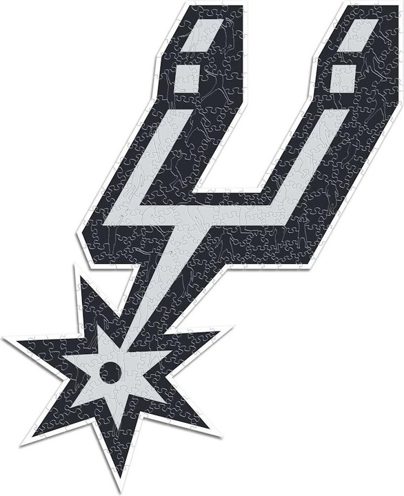 Actual product image Iconic NBA - San Antonio Spurs - Logo - Wooden Puzzle Size S (150 pieces) (150 pieces)