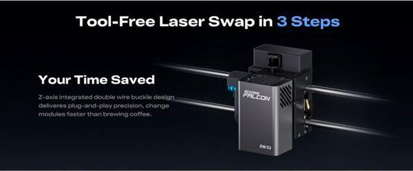 Produktbild Creality Falcon A1 Pro 20W, Drucktechnik: Keine, Anzahl Extruder