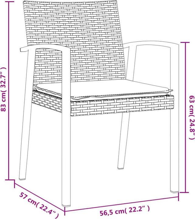 Produktbild vidaXL Gartenstuhl