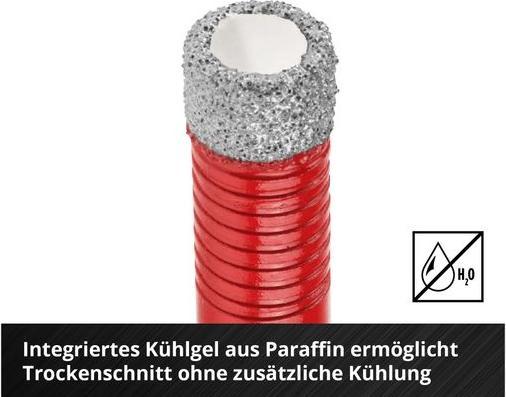 Actual product image Einhell Diamond tile drill bit set, 500404, XS case, 4-piece (5-10 millimetres)