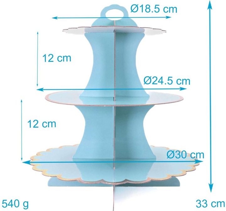 Produktbild Intirilife Etagere mit 3 Ebenen