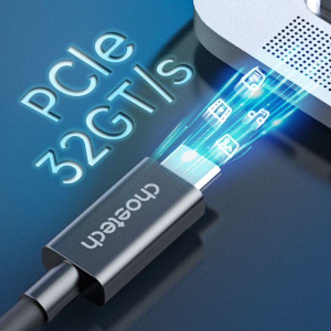 Actual product image Choetech USB-C Thunderbolt 4 charging and data cable (0.80 m, USB 4.0, 100 W)