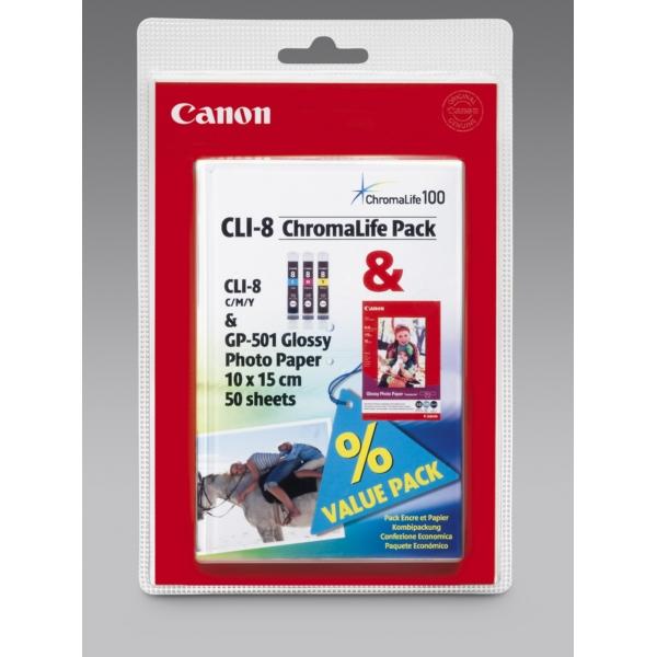 Immagine prodotto Canon Inchiostro CLI-8 (C, M, Y)