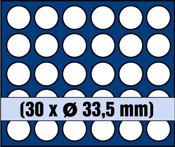 Actual product image Safe Tray for 30 coins up to 33.5 mm Ø