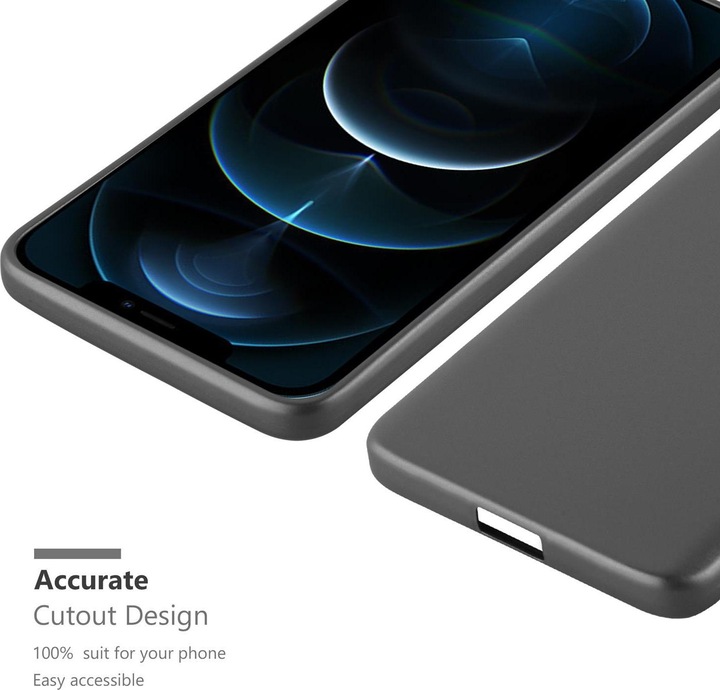 Actual product image Cadorabo TPU Matt Metallic Cover (Apple iPhone 12, Realme 12 Pro+)