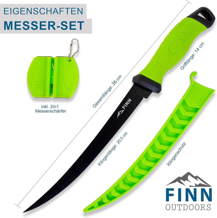 Produktbild FINN Outdoors Filetiermesser-Set (20.50 cm)