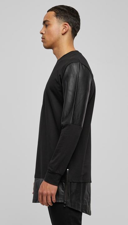 Immagine prodotto Urban Classics Girocollo lungo con zip in pelle sintetica (M)