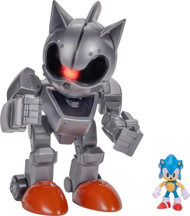 Actual product image Jakks Pacific Giant Mecha Sonic vs Sonic Playset