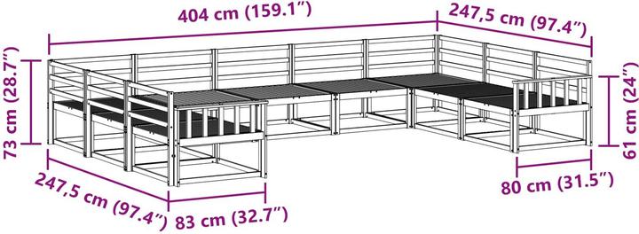Produktbild vidaXL Outdoor-Sofagarnitur