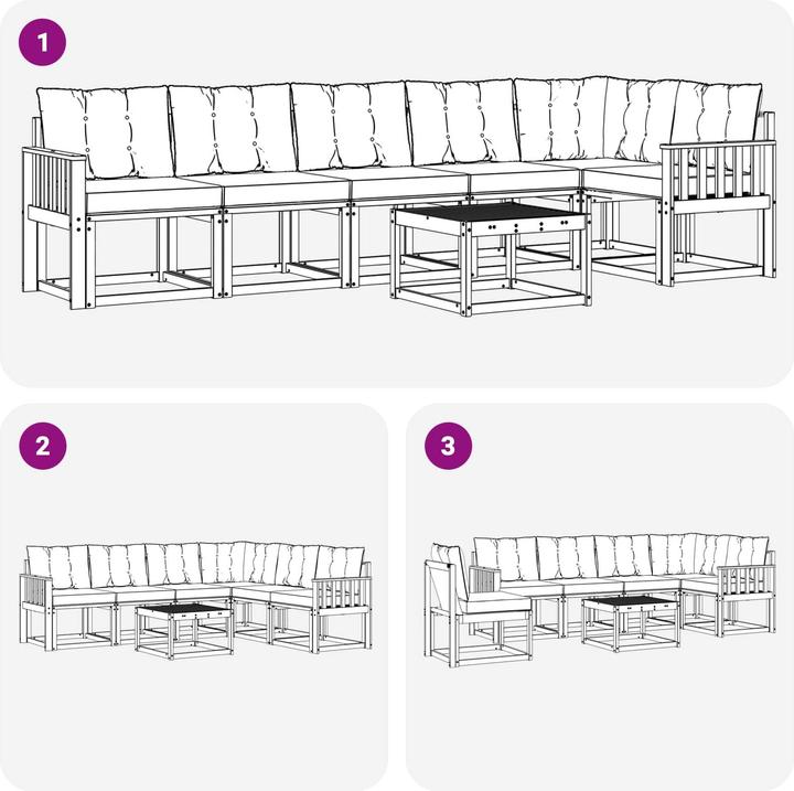 Produktbild vidaXL Sofa Set