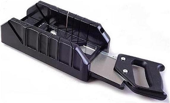 Actual product image Stanley Miter box plastic with back saw
