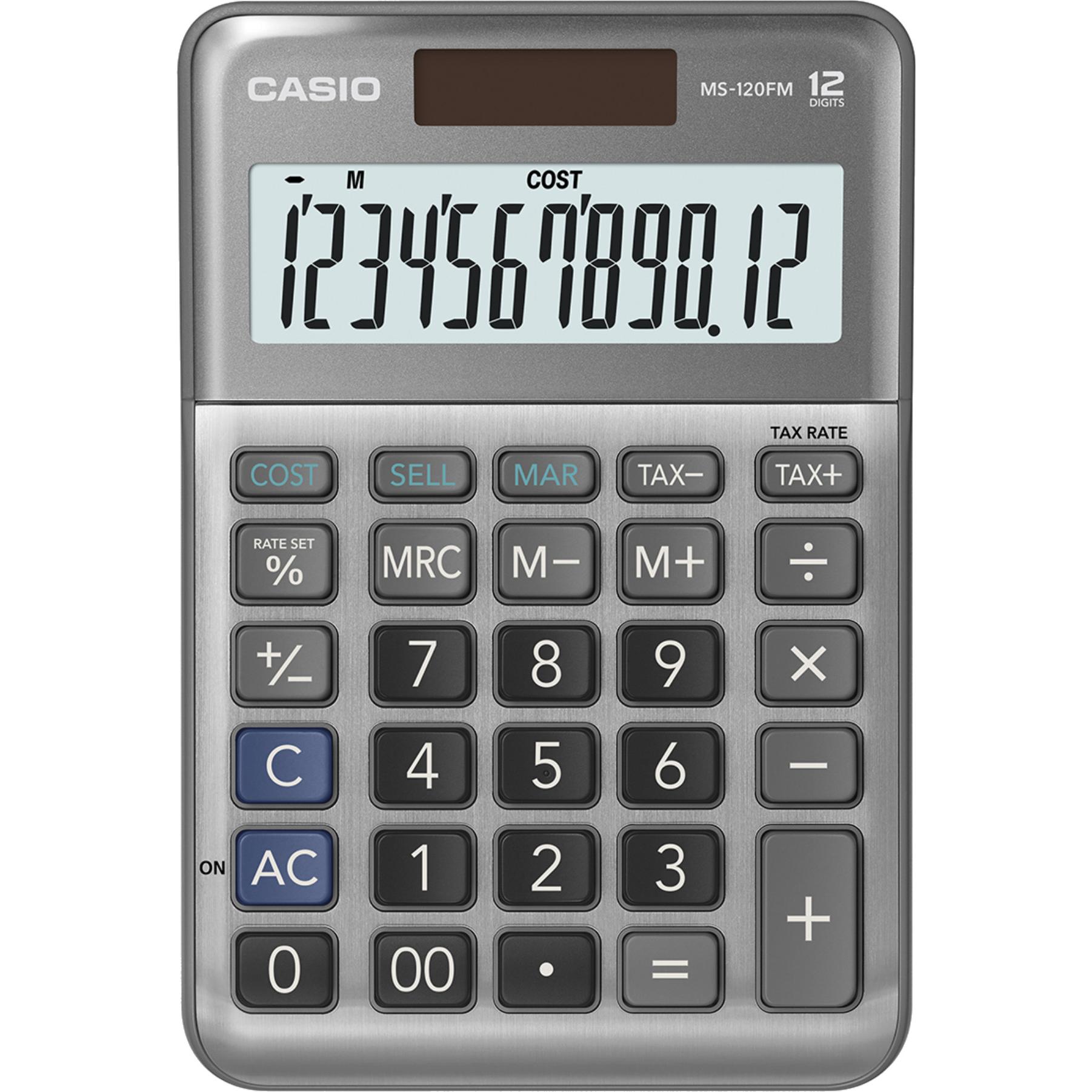 Thumbnail - Casio, Taschenrechner, Ms-120bm (Batterien, Solarzellen)