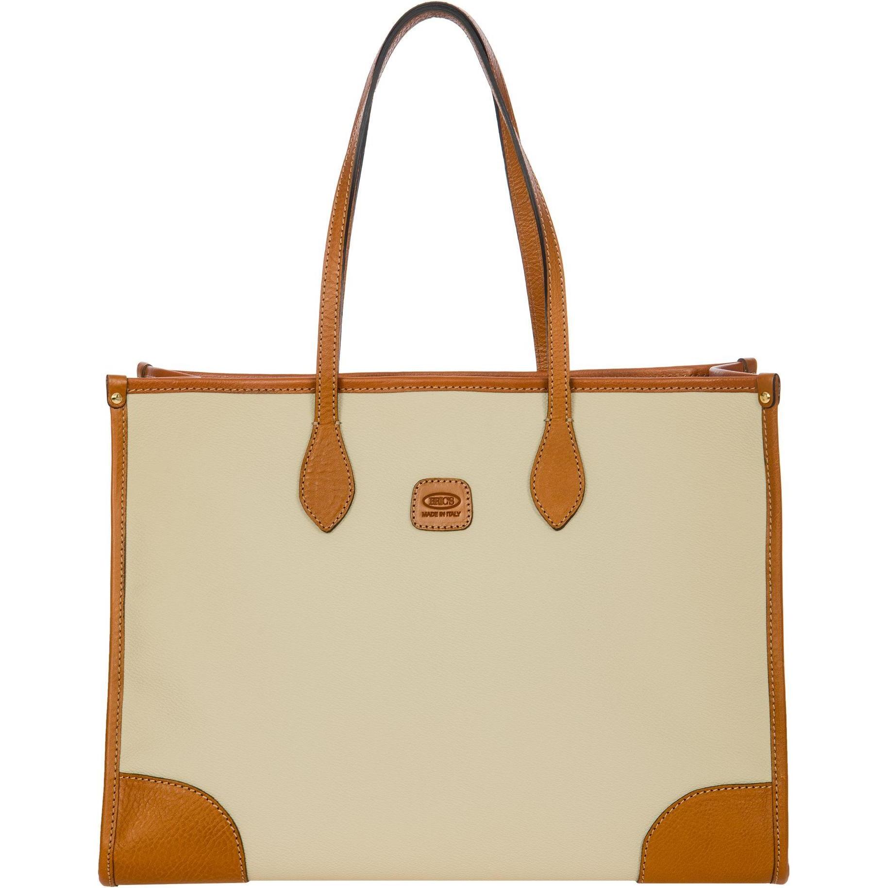 Brics, Tasche, Firenze Shopper Tasche 40 cm Laptopfach, Beige, (20 l)