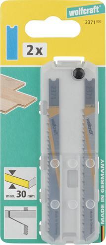 Produktbild wolfcraft 2 Stichsägeblätter HCS L=100mm U-Schaft