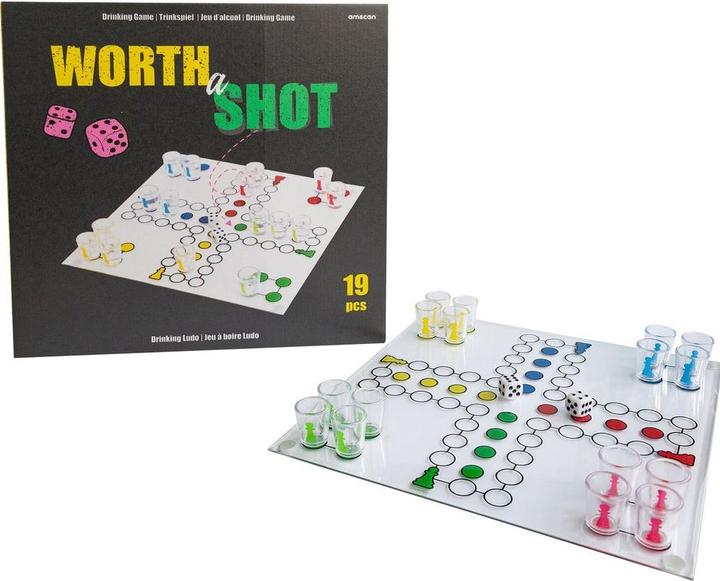 Amscan Trinkspiel Ludo (2 - 4 Spieler)