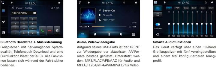 Produktbild Xzent X-107 2-Din 6.75 Infotainer DAB und Weblink Cast