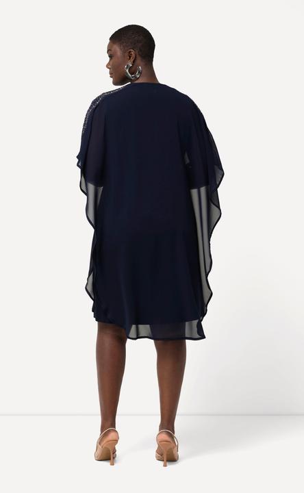 Actual product image Ulla Popken Chiffon Cape Dress (46, 48)