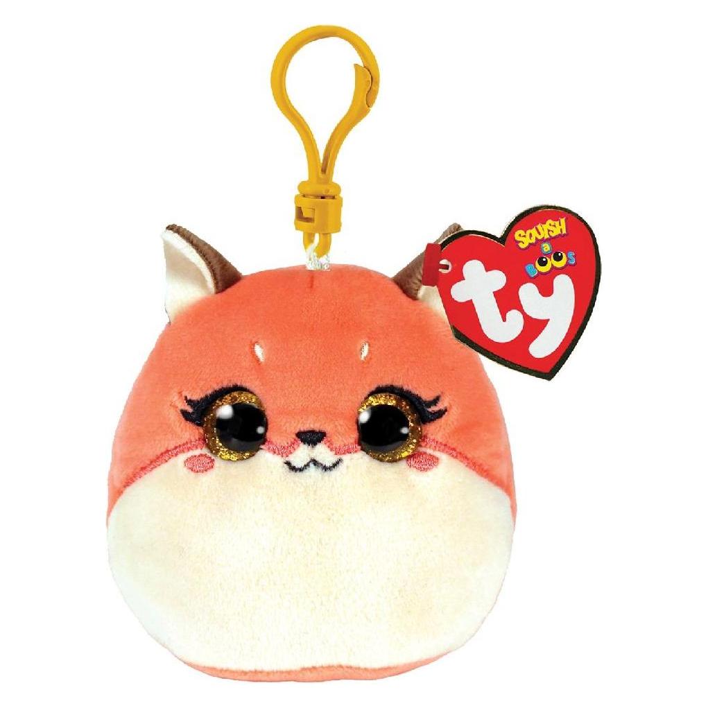 Ty, Schlüsselanhänger, Roxie Fox Squishy Clip, Rosa