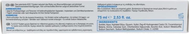 Nährwerte und Zutaten Curasept ADS 712 Toothpaste 0.12 % (75 ml)