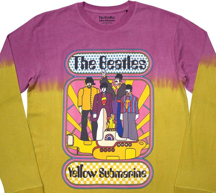 Actual product image The Beatles Unisex Adult Yellow Submarine Band Frame Long-Sleeved T-Shirt (L)