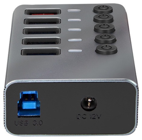 Produktbild LogiLink Hub 4 x USB 3.2 Gen 1 + 1 x USB (Fast Charging) (USB-C, 4 Ports)