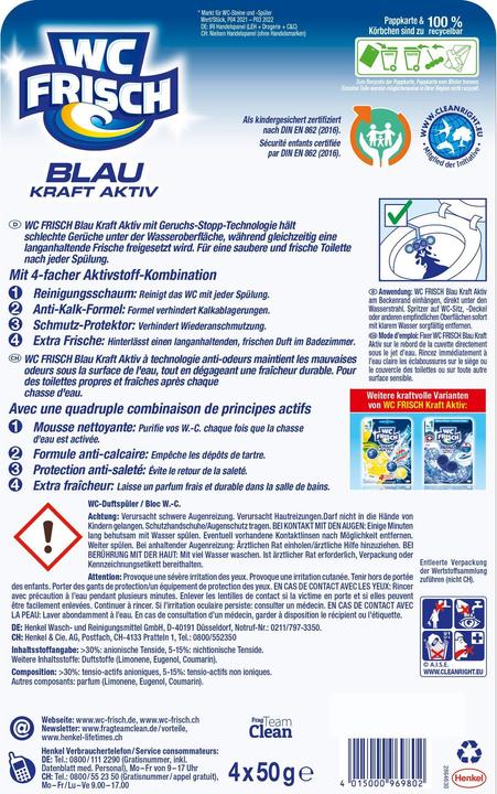 Label énergétique WC Frisch WC-Stein