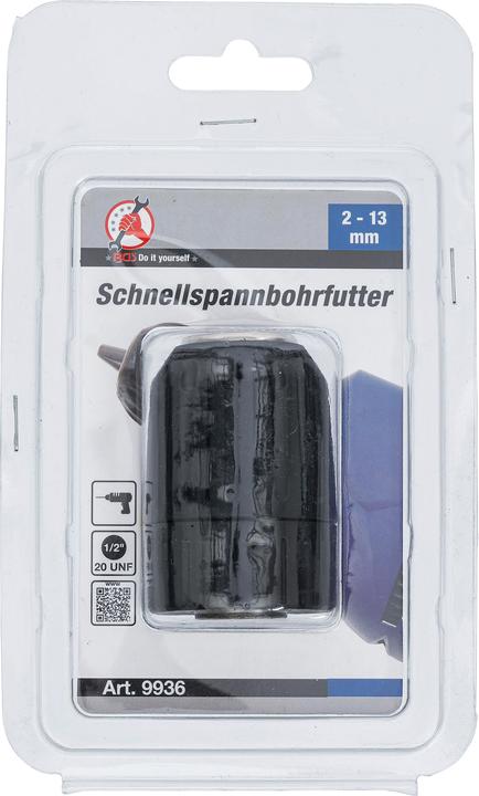 Produktbild BGS Schnellspannbohrfutter 2 - 13 mm - 1/2" x 20 UNF (2 - 13 mm)