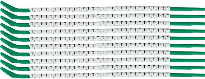 Actual product image Brady SCN-09-T, clipsleeve wire marker, labelling "" T "", for cable diameters of 2.5
