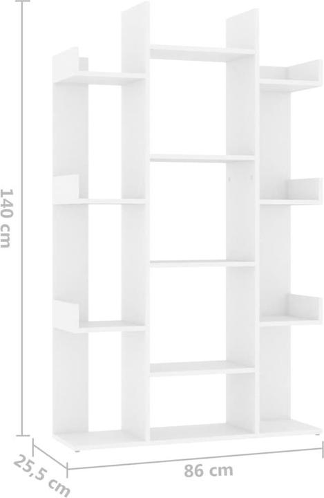 Produktbild vidaXL Bücherregal (86 x 25.50 x 140 cm)