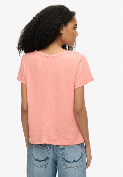 Immagine prodotto Superdry Strukturiertes T-Shirt mit V-Ausschnitt und Stickerei (12XL)