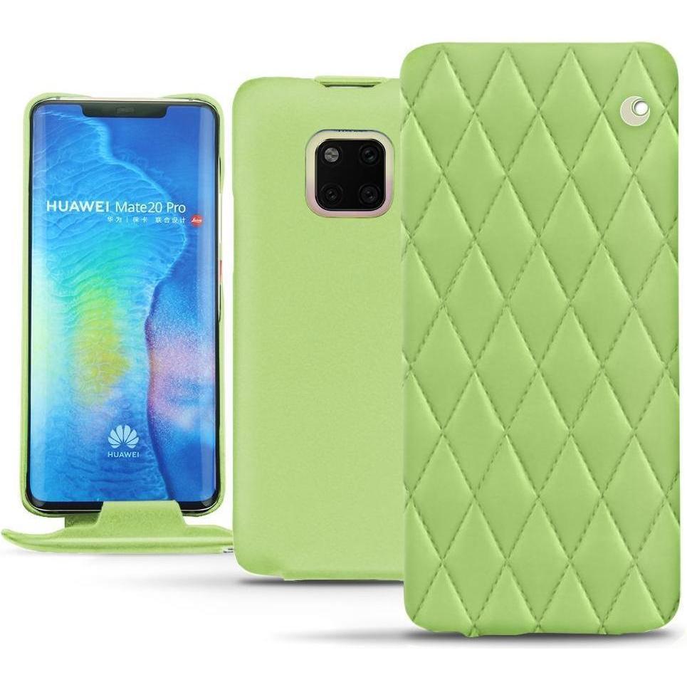 Noreve Lederschutzhülle vertikal (Huawei Mate 20 Pro), Smartphone Hülle, Grün