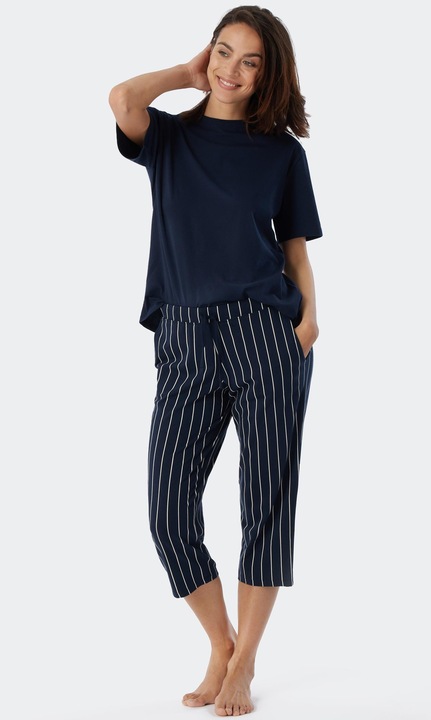 Immagine prodotto Schiesser Pantaloni del pigiama in cotone organico Mix & Relax lunghi 3/4 (36)
