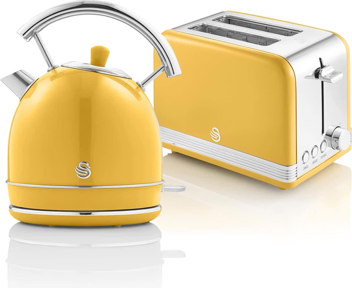 Swan Retro Set Breakfast Kettle Yellow (1.80 l)