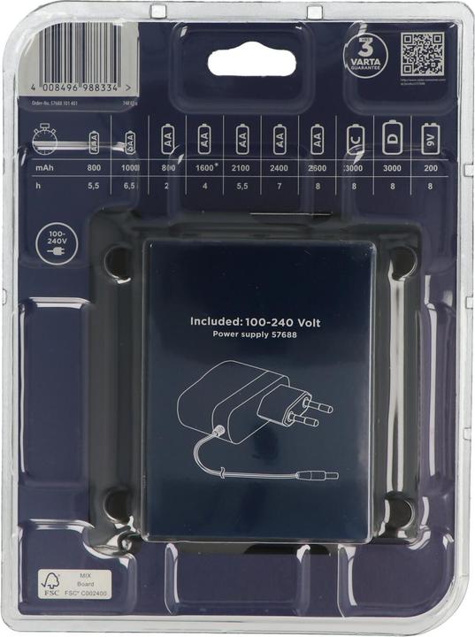 Immagine prodotto Varta Caricabatterie universale LCD+ (1 pz., 9V Block, Caricabatterie senza batteria)