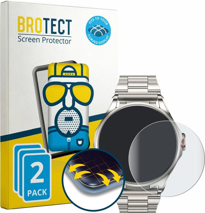 Produktbild BROTECT Fullscreen für Huawei Watch Buds 2 Schutzfolie Displayschutz Folie Matt Entspiegelungsfolie