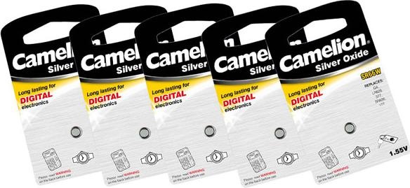 Immagine prodotto Camelion Batteria SR44 all'ossido d'argento (5 pezzi) (5 pz., 28L, 159 mAh)