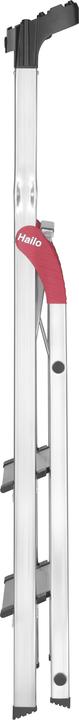 Actual product image Hailo L80 ComfortLine, aluminium safety stepladder, 3 steps (Stepladder, 150 cm)