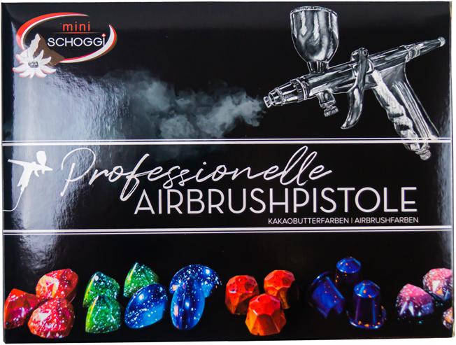 Actual product image miniSchoggi Airbrush gun set for chocolate and cocoa butter