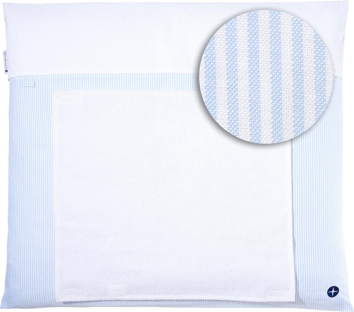 Produktbild nordic coast company Wickelauflage mit abnehmbarem Frotteehandtuch (70 x 80 cm)