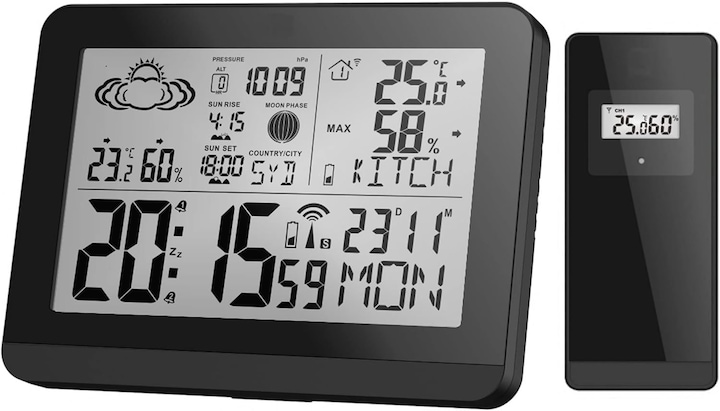 Produktbild Château Miraval Funk-Wetterstation mit Aussensensor