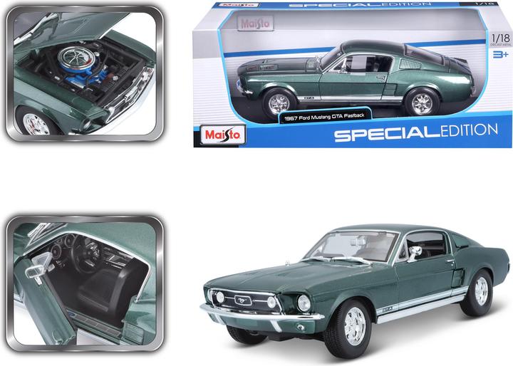 Produktbild Maisto Ford Mustang 1967 1/18 dunkelgrün