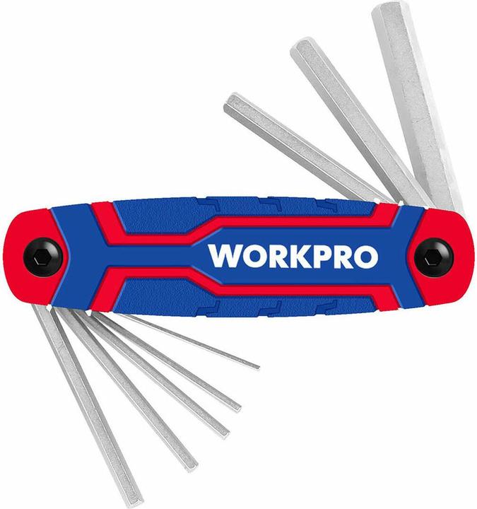 Actual product image Workpro external hexagon spanner 1.5 mm, 2.0 mm, 2.5 mm, 3.0 mm, 4.0 mm