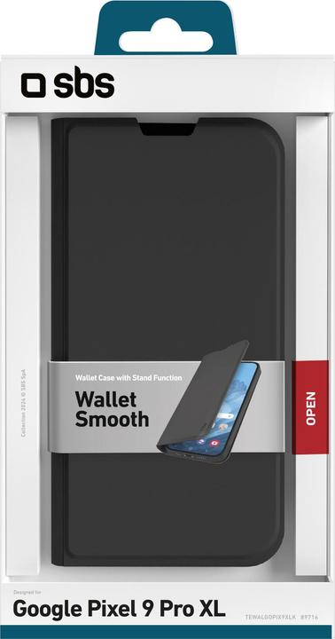 Image du produit SBS Wallet Stand Google Pixel 9 Pro XL schwarz (Google Pixel 9 Pro XL)
